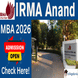 IRMA Anand Invites Applications for MBA Admission 2026–28; Apply Now @irma.ac.in
